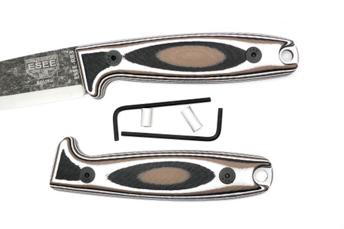 TKC:  G10 Handle for ESEE RB3 - Winter Forest