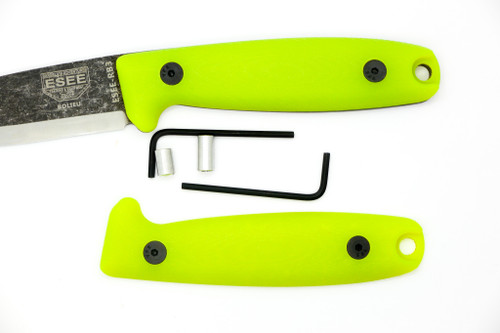 TKC:  G10 Handle for ESEE RB3 - Neon Yellow