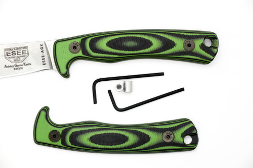 TKC G10 Handle for ESEE AGK - Neon Green & Black
