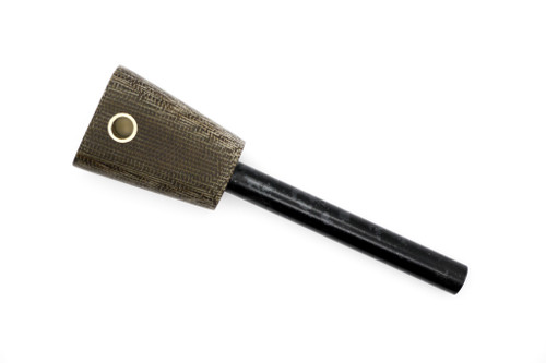 LT Wright Knives: Firesteel w/ Brown Canvas Micarta Handle