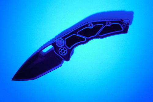 Heretic Knives - Medusa - Automatic Folder - 3" Magnacut Steel Black DLC Finish Blade W/ Secret Cel Shade Handle