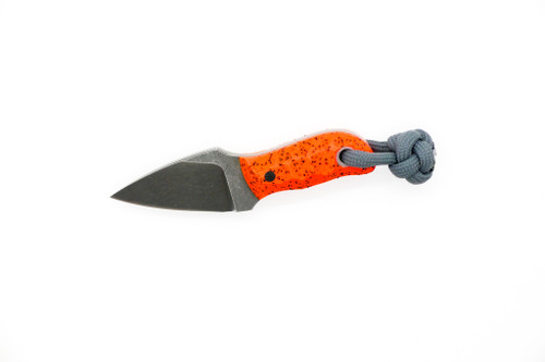 Aux Mfg - Pocket Lint - 1.5"  AEB-L stainless steel Blade w/ TKC Exclusive Orange Grip-X Handle