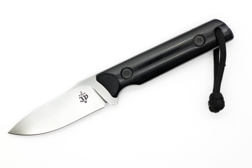 JP Bladesmithing - Fang XL - 3.125" AEB-L Fixed Blade W/ Black G-10 Handle & Black Kydex Sheath