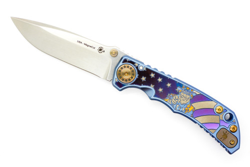 Spartan Blades - Sparten Harsey - 4" Magnacut Steel Folding Blade W/ Uncle Sam Handle