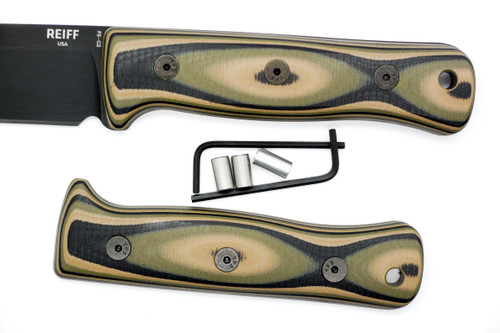 TKC G10 Handle for Reiff Knives F5 GEN 2  - Mil Spec Camo G-10
