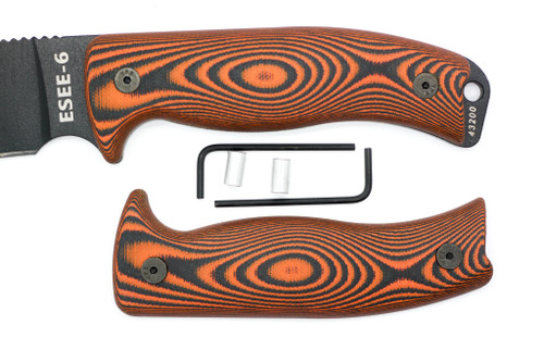TKC 2.0 G10 Handle for ESEE 5/6  - Tigerstripe 1x1 G-10