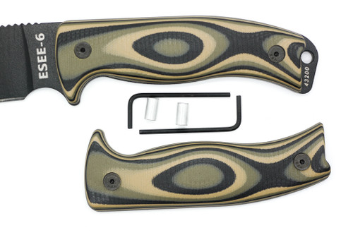 TKC 2.0 G10 Handle for ESEE 5/6  - Mil Spec Camo G-10