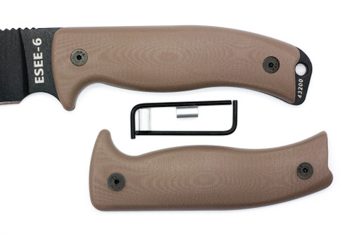 TKC 2.0 G10 Handle for ESEE 5/6  - Earth Brown G-10