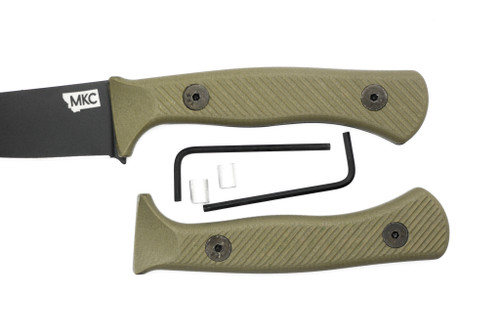 TKC G10 Handle for Montana Knife Company Speedgoat 2.0 - Textured OD Green G-10