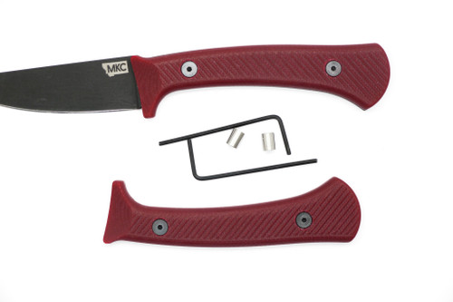 TKC G10 Handle for Montana Knife Company Mini Speedgoat 1.0 - Textured Blood Red G-10