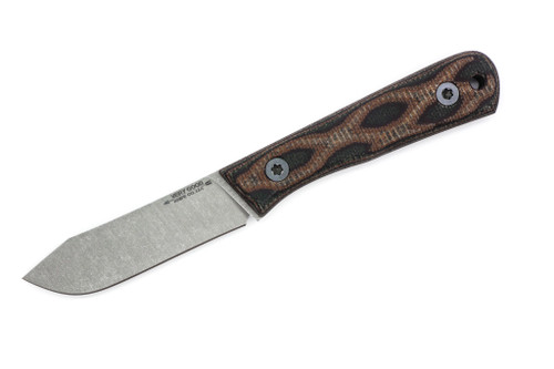 Very Good Knife Company - Pocket Doc - 2.8" Nitro-V Fixed Blade W/ Python Canvas Micarta Handle