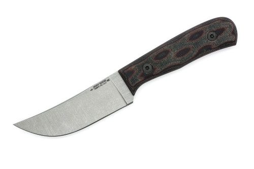Very Good Knife Company - Heritage - 3.75" AEB-L Fixed Blade W/ Python Canvas Micarta Handle