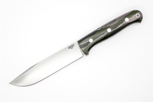 Lishen Knives - Warden- 5.5" AEB-L Fixed Blade W/ Camo G-Carta Handle
