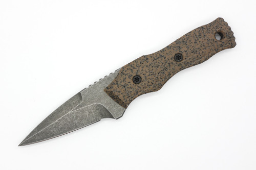 Aux Mfg & Hyper Collaboration - Sgain Dubh - 3" S35VN stainless steel Blade w/ FDE Grip-X Handles