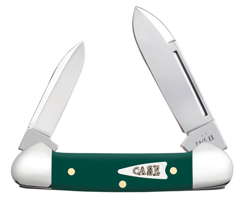Case Cutlery: Baby Butterbean - Smooth Spruce Green Synthetic Handle - 2 Blade