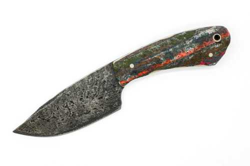 Black Bird Knives - Forged To Shape Crow Hunter - 3.5" 80crv2 steel fixed black W/ Multi-Color Grip-X Handle