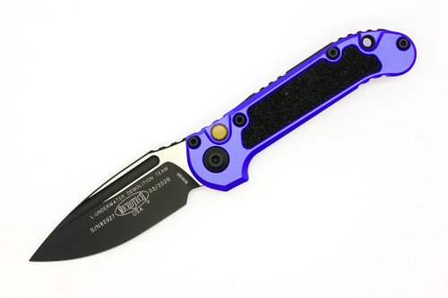 Microtech - LUDT Gen III S/E Black DLC Standard Purple  - Automatic Folding Knife