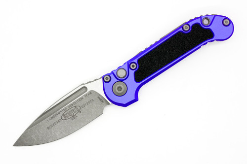 Microtech - LUDT Gen III S/E Stonewash Standard Purple  - Automatic Folding Knife