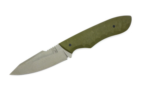 Maximus Knives - Mamba EDC - 2.75" 80crv2 Fixed Blade W/ Textured OD Green G-10 W/ Digital Camo Kydex Sheath