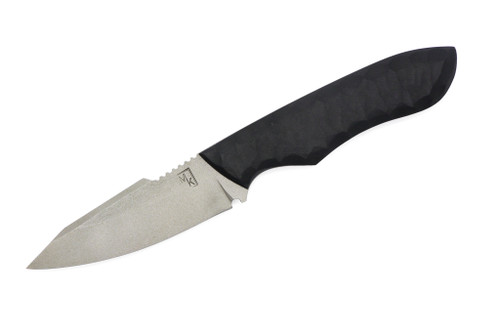 Maximus Knives - Mamba EDC - 2.75" 80crv2 Fixed Blade W/ Textured Black G-10 W/ Black & Grey Camo Kydex Sheath