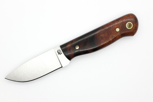 LT Wright Knives Brumby Lite - A2 Steel - Flat Grind - Desert Ironwood W/ Black Liners Handle - 1