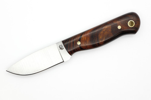 LT Wright Knives Brumby Lite - A2 Steel - Flat Grind - Desert Ironwood W/ Black Liners Handle - 5