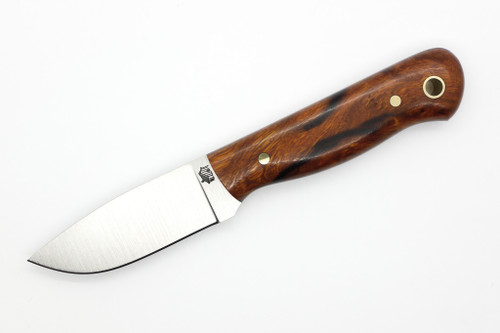 LT Wright Knives Brumby Lite - A2 Steel - Flat Grind - Desert Ironwood W/ Black Liners Handle - 11