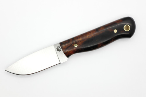 LT Wright Knives Brumby Lite - A2 Steel - Flat Grind - Desert Ironwood W/ Black Liners Handle - 19