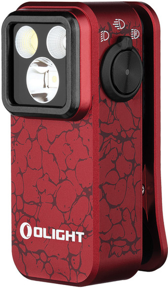 Olight - Oclip Pro Clip Flashlight - Molten Lava