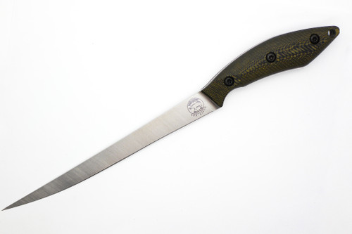White River Knives Pro Fillet - 8 Inch Blade - Maple & Black Richlite Handle