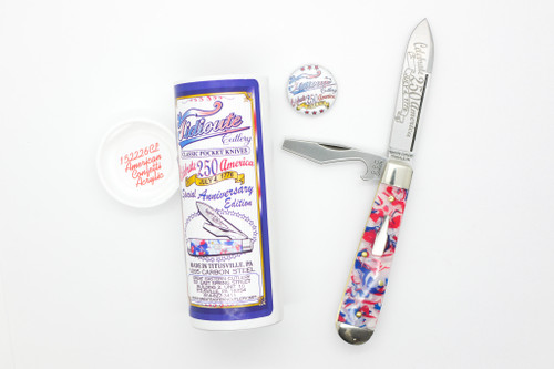 Great Eastern Cutlery GEC #15 Tidioute Cutlery Crown Lifter - 2 Blade - American Confetti Acrylic