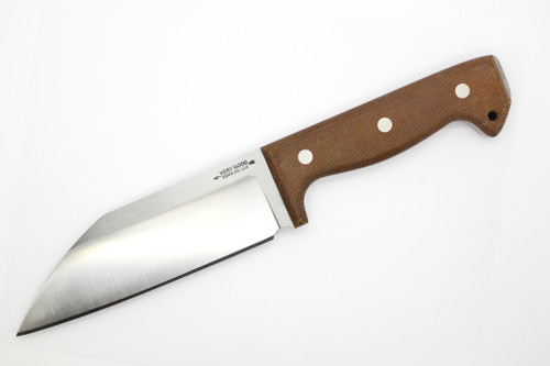 Very Good Knife Company - The Eagle - 6.875" 80CRV2 Fixed Blade W/ Natural Canvas Micarta Handle