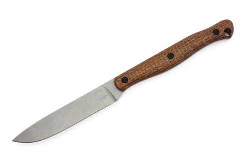 White River Knives: Exodus 4 - Magnacut Steel - Natural Burlap Micarta Handle - Kydex Sheath