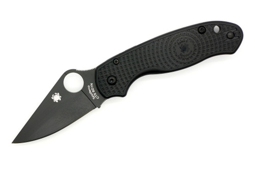 Spyderco - Para 3 Lightweight - 3" CTS-BD1N Black DLC Steel Folding Knife w/ Textured Black FRN Handle
