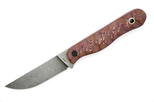 Bone River Co. - All Terrain Mini GEN 2 - 3" 52100 Steel W/ Red Richlite Handle