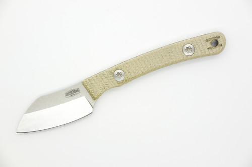 Hellbender Blade Co. - Newt - 2" Magnacut Tumbled Steel Fixed Blade W/ OD Micarta Handle