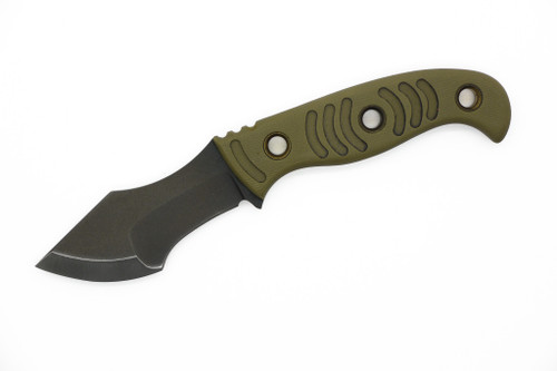 Dave Wenger Blades - Aphid Tracker - 2.625" CPM-3V Fixed Blade W/ Green G10 - Kydex Sheath