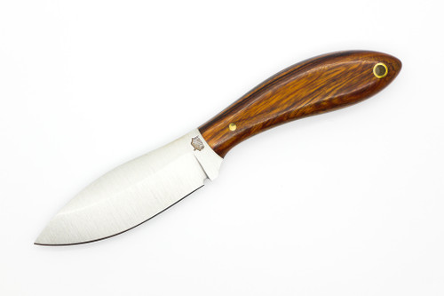 LT Wright Knives Small Northern Hunter - AEB-L Steel - High Saber Grind - Desert Ironwood W/ Black Liners - 2