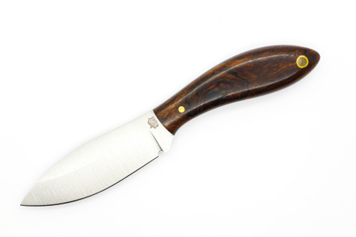 LT Wright Knives Small Northern Hunter - AEB-L Steel - High Saber Grind - Desert Ironwood W/ Black Liners - 8