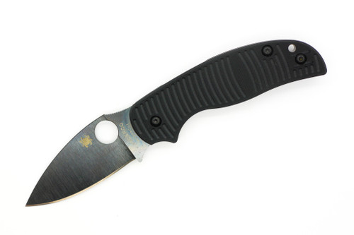 Spyderco Knives - Sage 5 - Salt Edition - 3" Magnacut Steel Folding Pocket Knife w/ Black Textured G-10 Handle