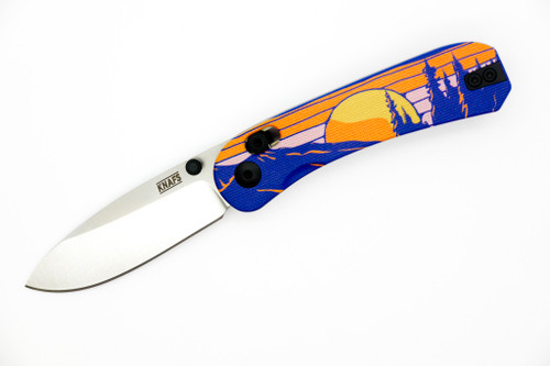 Knafs Knives - Lander 3 - 2.75" Stonewash S35VN Steel Folding Blade W/ Explorer Series G-10 Handles