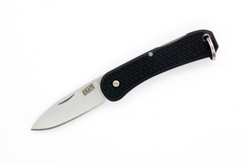 Knafs Knives - Lander 6 - 1.55" Satin 4034SS Steel Folding Blade W/ Black FRN Handles