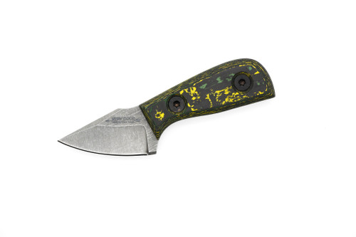 Very Good Knife Company - Mosquito - 1.75" AEB-L Fixed Blade W/ Toxic Storm Carbon Fiber Handle