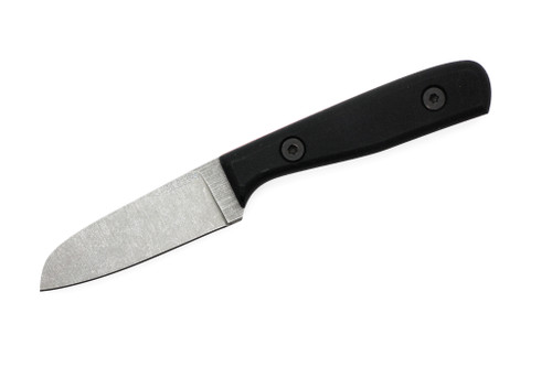 Very Good Knife Company - Mantis - 3" AEB-L Fixed Blade W/ Black Canvas Micarta W/ Red Liners Handle