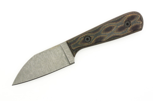 Very Good Knife Company - The Hawk - 3.5" AEB-L Fixed Blade W/ Python Canvas Micarta Handle