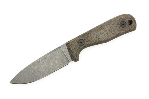 Very Good Knife Company - Rogue - 4" AEB-L Fixed Blade W/ FDE Grip-X W/ Green Liners Handle