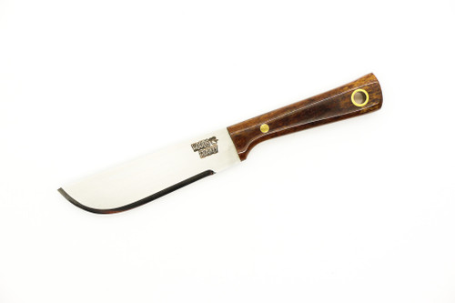 Woods Monkey - Lil Widdle Chete by L.T. Wright - AEB-L Steel - Convex Machete Grind - Satin Finish - Brown Bone Handle - 6