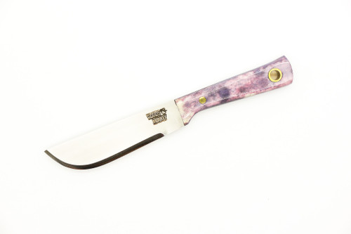 Woods Monkey - Lil Widdle Chete by L.T. Wright - AEB-L Steel - Convex Machete Grind - Satin Finish - Blue Bone Handle - 7