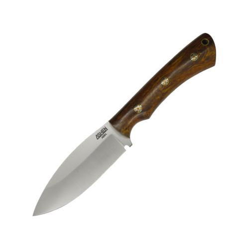 Lishen Knives - Canuck - Desert Ironwood - Satin AEB-L - Mosaic Pins