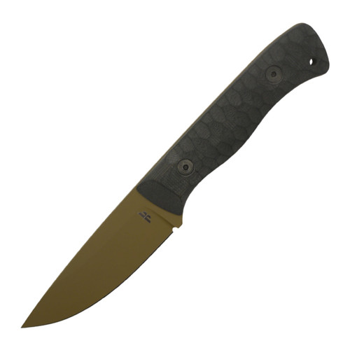 Knives By Nuge Bruin All Weather - Textured Black G10 - FDE CPM-154